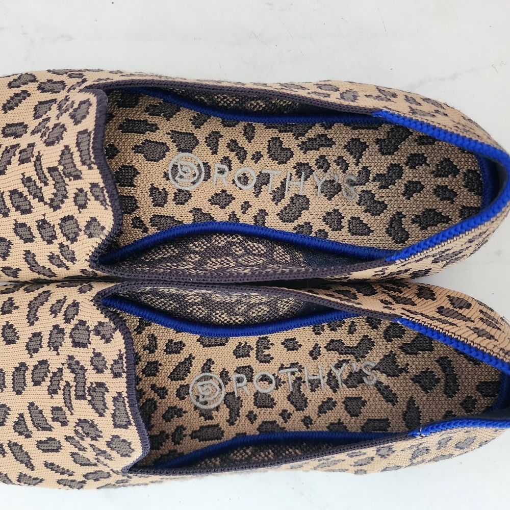 Rothy's Brown and Black Leopard Print Loafers - Picture 5 of 12